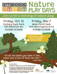 StrongStart Nature Play days