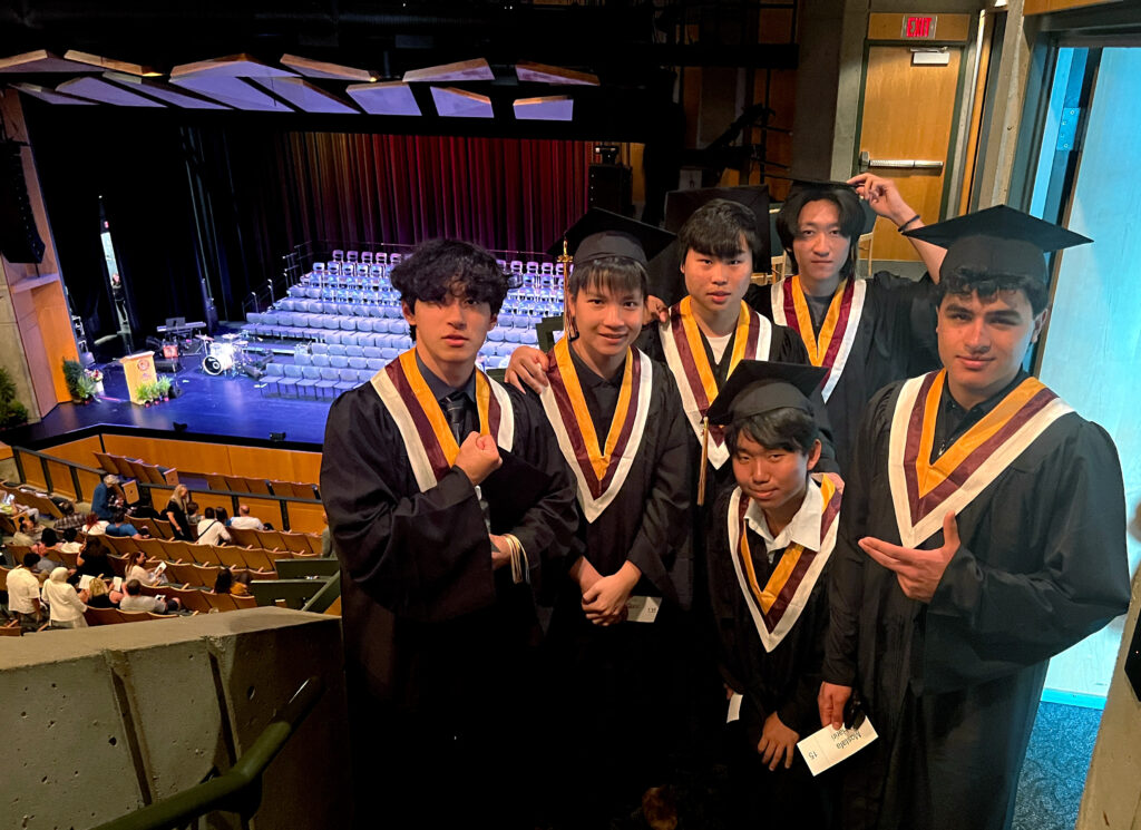 Wellington grads before the ceremony