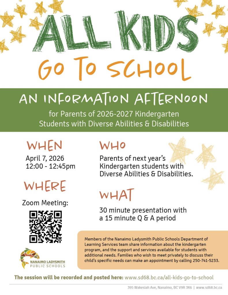 All Kids Go To School information Afternoon