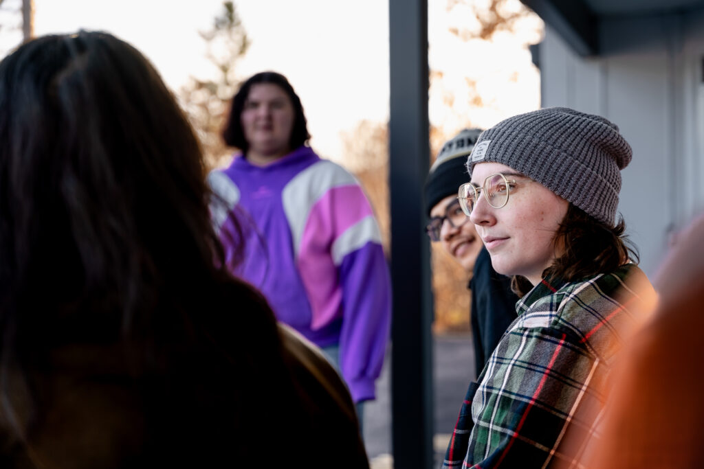 Anxiety basics - group of students talking