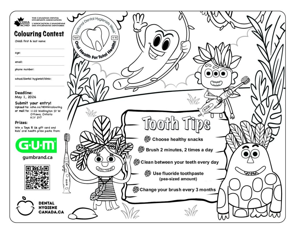 Canadian Dental Hygienists Association Colouring Contest