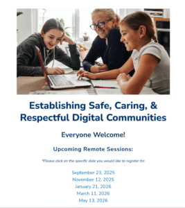 erase event - Establishing Safe, Caring, & Respectful Digital Communities