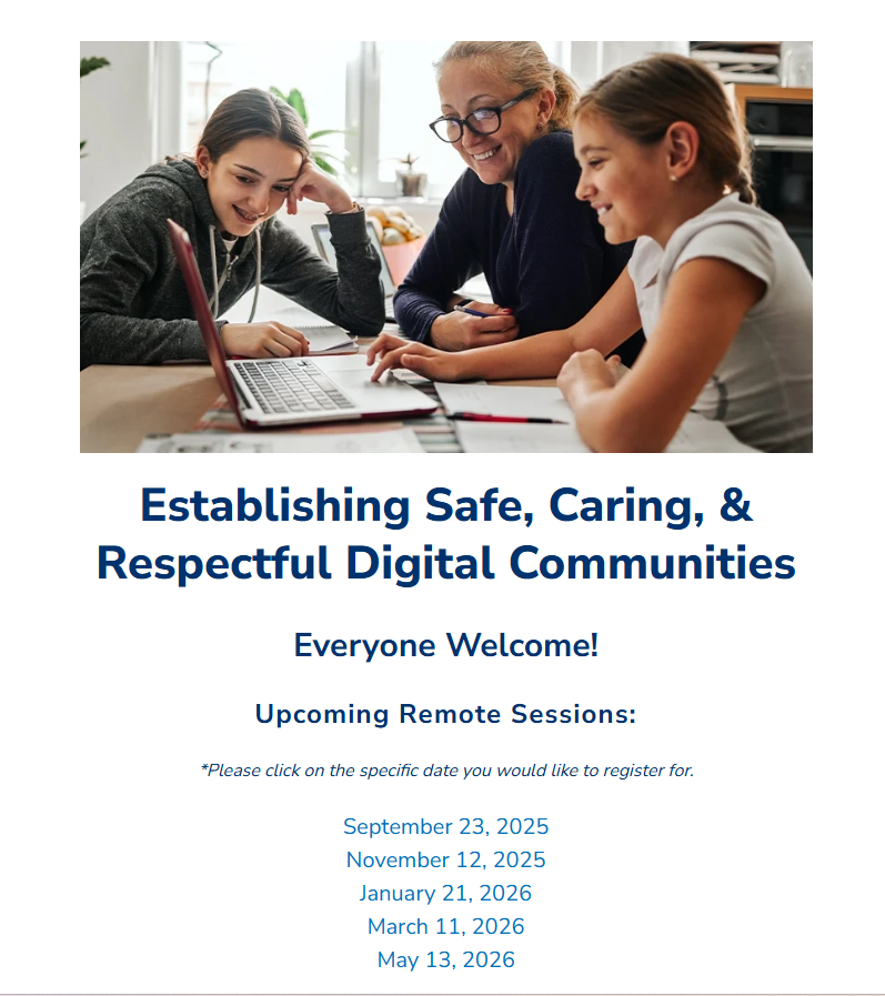 erase event - Establishing Safe, Caring, & Respectful Digital Communities