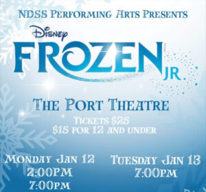Frozen Jr at the Port Theatre! Jan 12 and 13, 2026