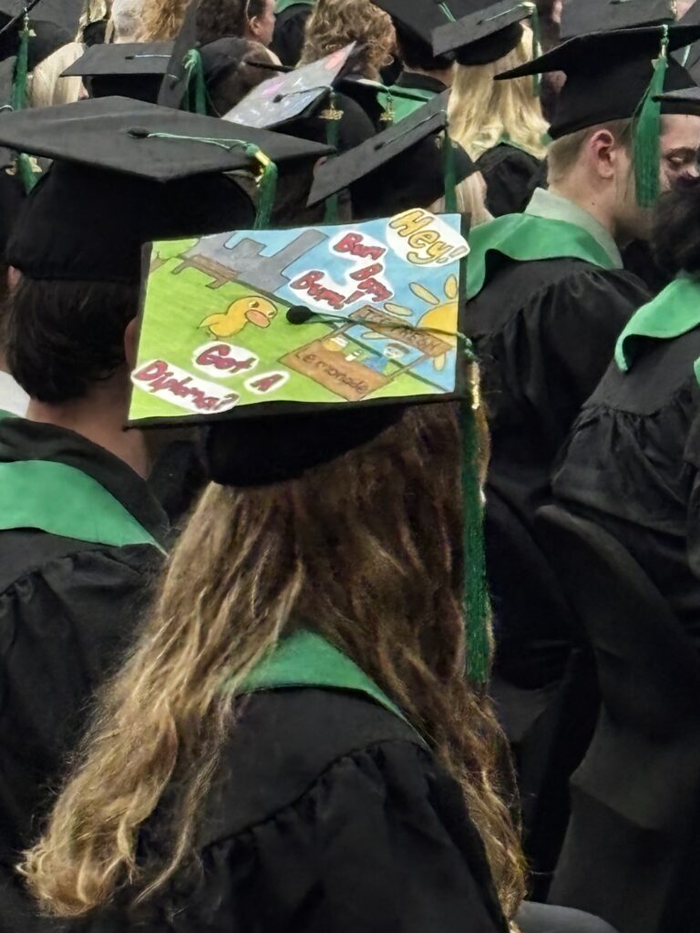 grad cap close up
