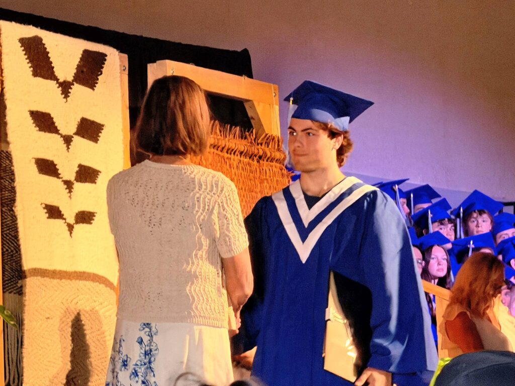 Ladysmith graduate accepts diploma on stage