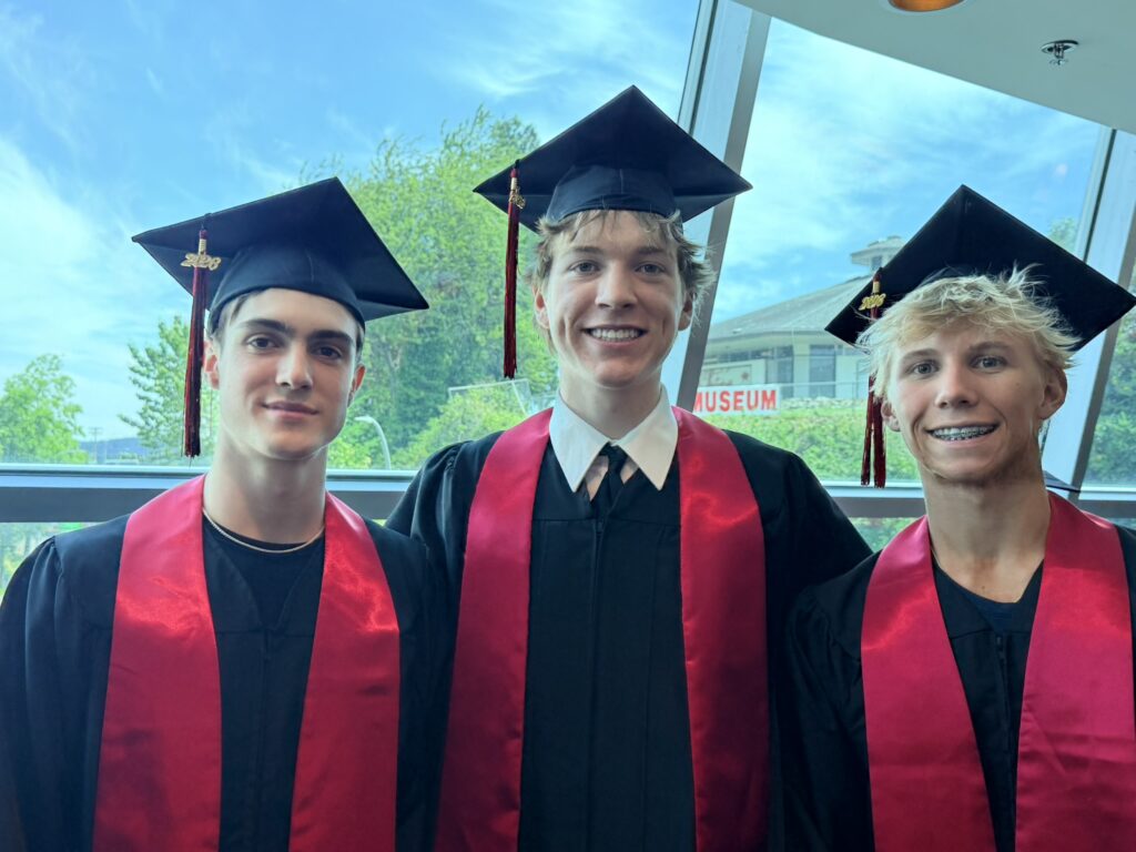 John Barsby grads before the ceremony