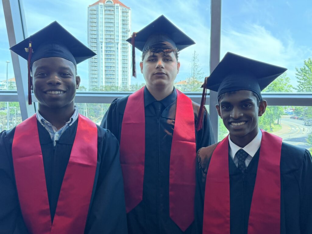 John Barsby grads before the ceremony