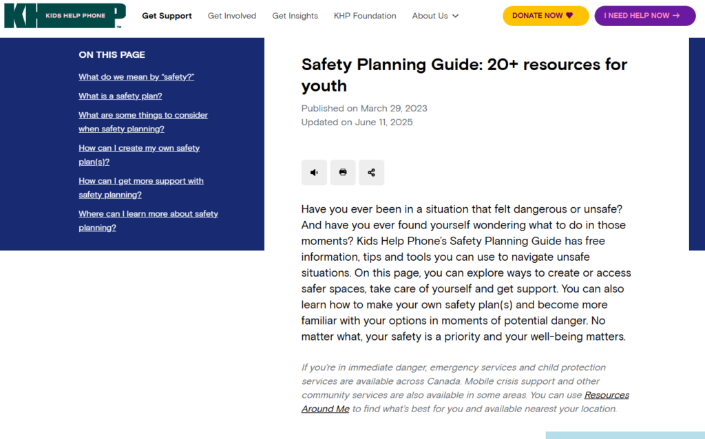 KHP - Safety and Planning