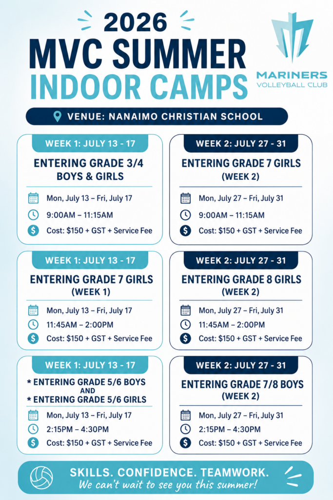 2026 MVC Summer Indoor Camps