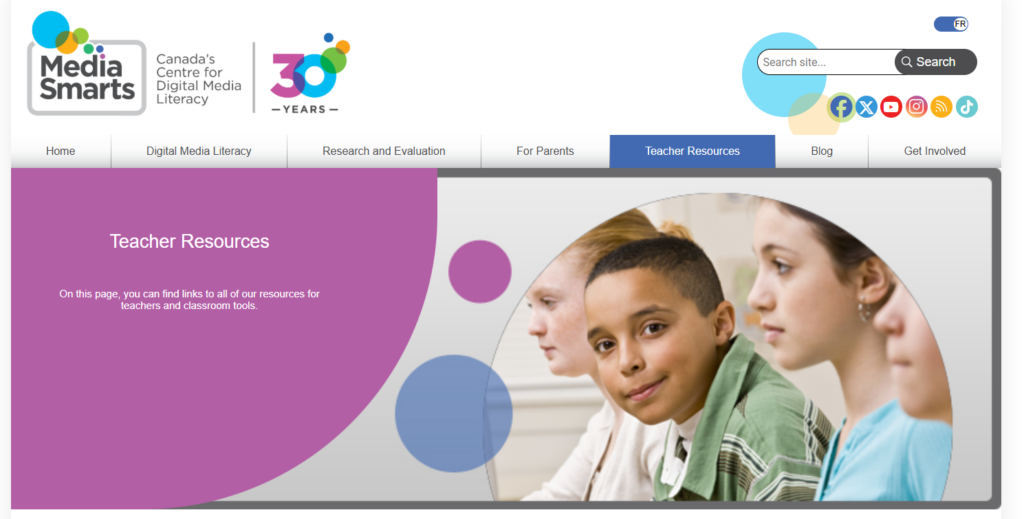 Media Smarts - Teacher Resources