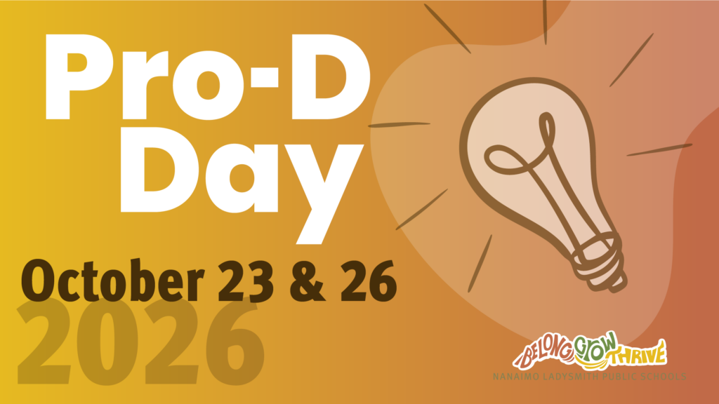 Pro-D day - October 23 & 26, 2026