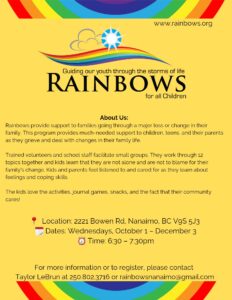 Guiding youth through the storms of life - Rainbows Nanaimo