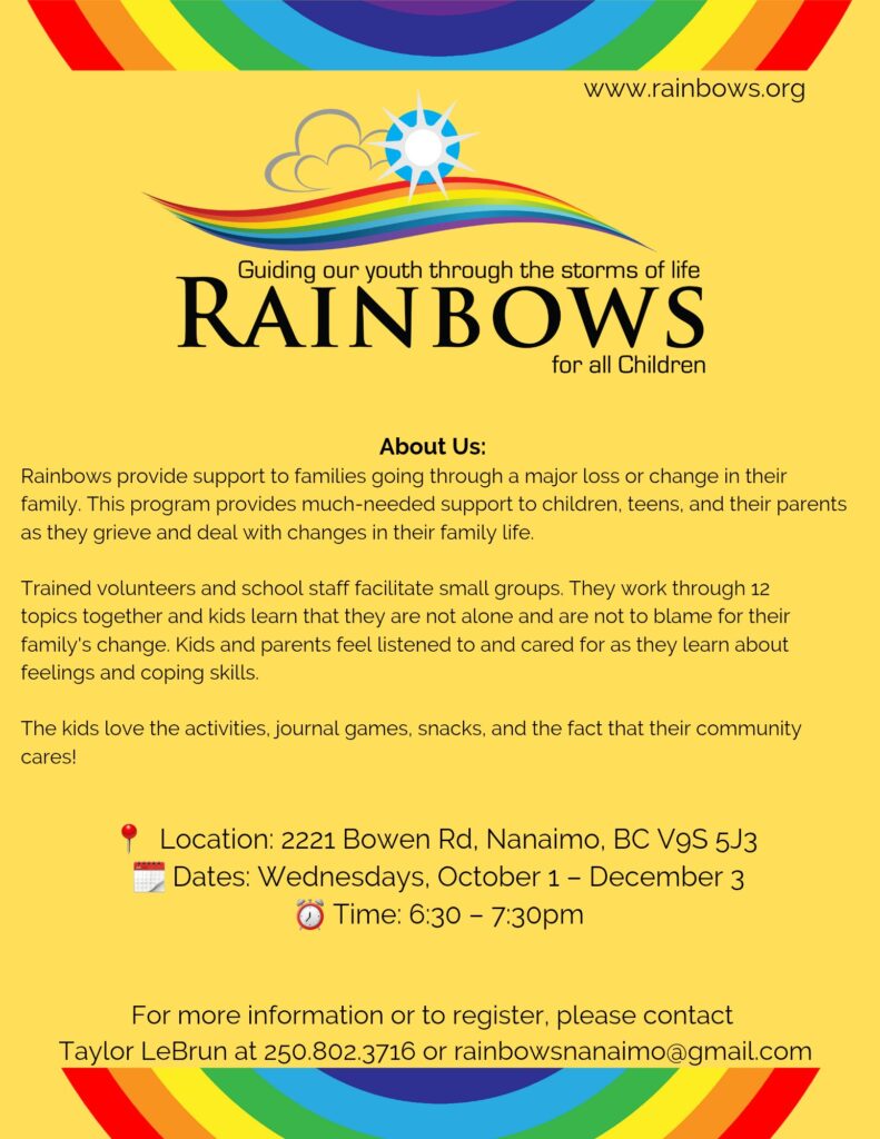 Guiding youth through the storms of life - Rainbows Nanaimo