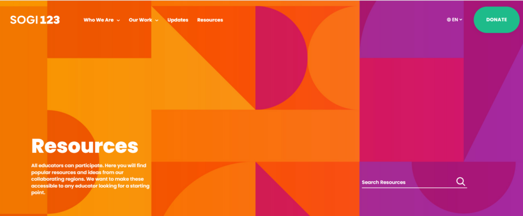 2SLGBTQIA+ SOGI resources