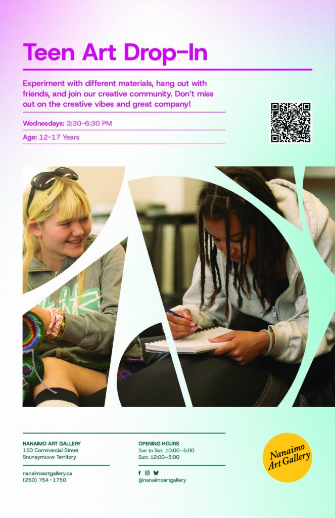 Teen Art Drop-In – Nanaimo Art Gallery