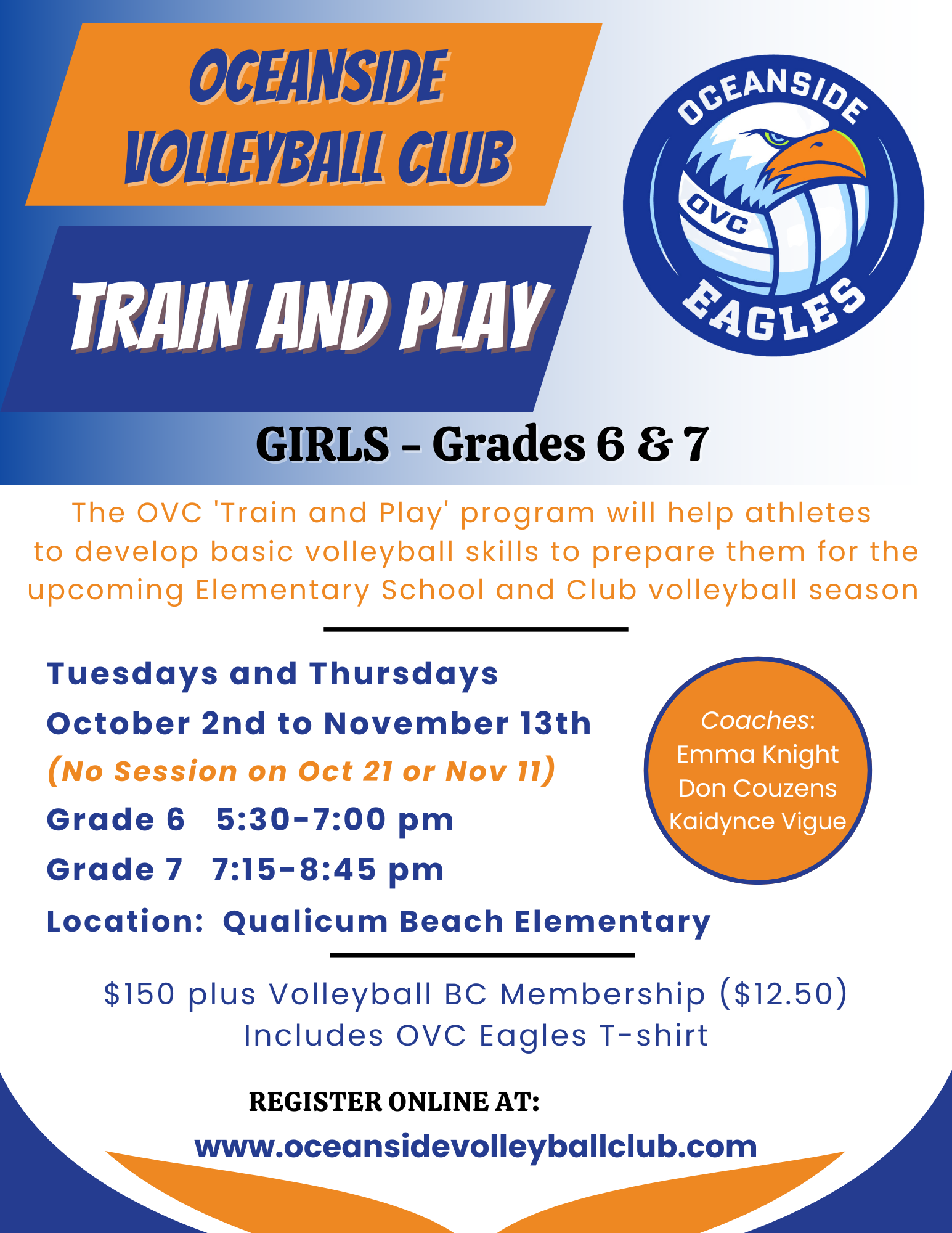 Oceanside Volleyball Club - Girls grade 6 and 7