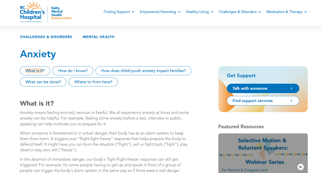 Anxiety - Kelty mental Health