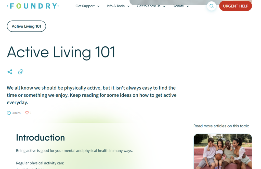 Active living - Foundry