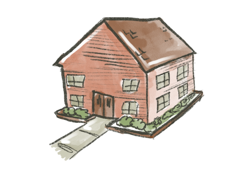 Home Alone - Drawing of a house