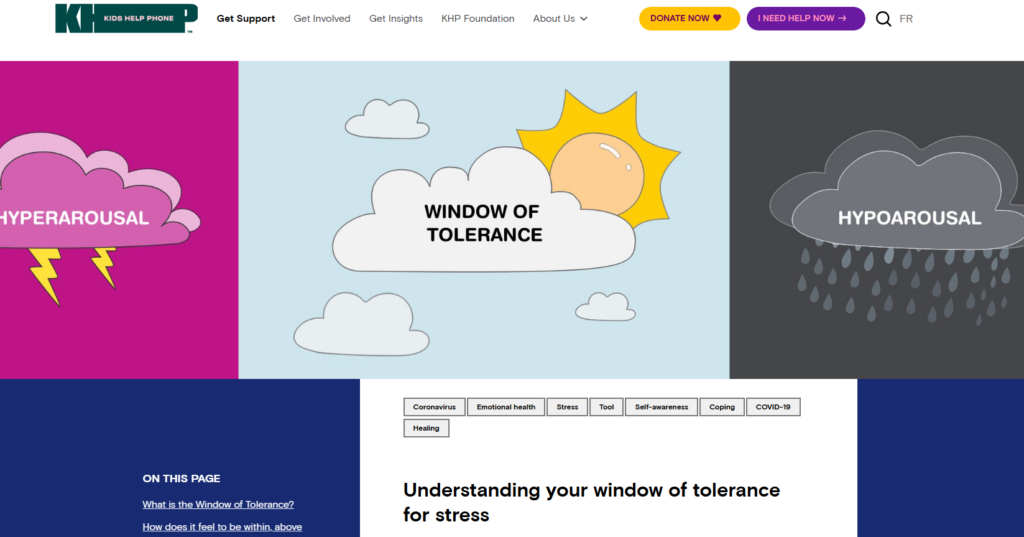 KHP - Window of tolerance